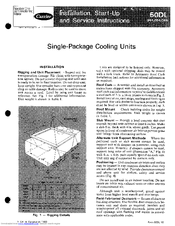 Carrier 50DL054 Installation, Start-Up And Service Instructions Manual
