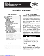 Carrier 50HJ007 Installation Instructions Manual