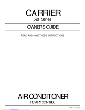 Carrier 52F Series Owner's Manual