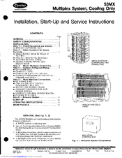 Carrier 53MX Installation, Start-Up And Service Instructions Manual