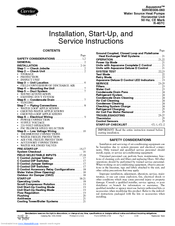 Carrier AQUAZONE 50RHE006-060 Installation And Service Instructions Manual