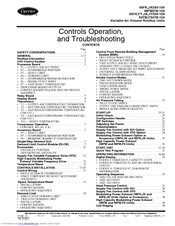 Carrier 50FK074 Operating And Troubleshooting Manual