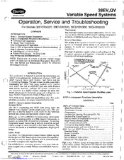 Carrier 38QV024320 Operation, Service And Troubleshooting