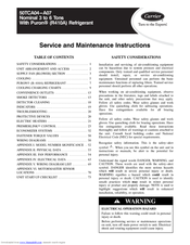 Carrier 50TCA04-A07 Service And Maintenance Instructions