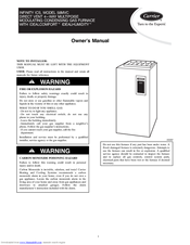 Carrier FURNACE 58MVC Owner's Manual