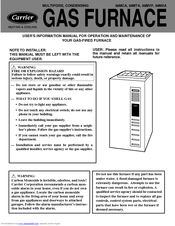 Carrier GAS FURNACE 58MXA Manuals | ManualsLib
