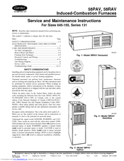 Carrier SERIES 131 58RAV Service And Maintenance Instructions