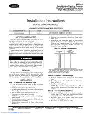 Carrier 48PG16 Installation Instructions
