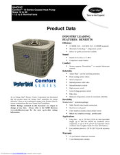 Carrier Comfort 25HCS324C Product Data