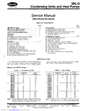 Carrier 38ES018 Service Manual