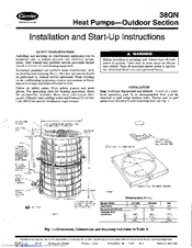 Carrier 38QN042 Installation And Start-Up Instructions Manual