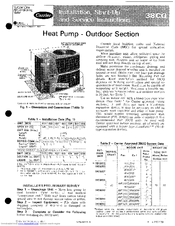 Carrier 38CQ Installation And Start-Up Instructions Manual