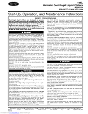 Carrier 19XL series Start-Up, Operation And Maintenance Instructions Manual