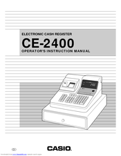 sol Centelleo etiqueta Casio CE-2400 Manuals | ManualsLib