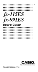 Casio FX-991ES User Manual