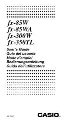 Casio fx-85W User Manual