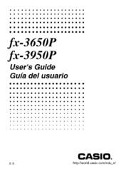Casio fx-3950P User Manual