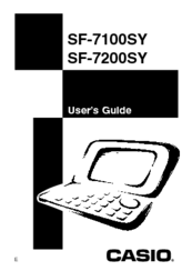 Casio SF-7200SY User Manual