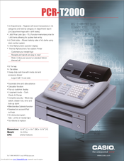 Casio PCR-T2000 Manuals | ManualsLib