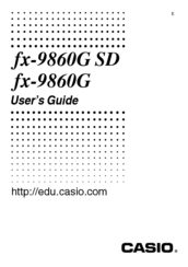Casio fx-9860G AU PLUS User Manual