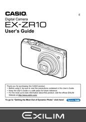 Casio Exilim EX-ZR10 User Manual