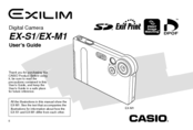 Casio EX-S1/EX-M1 User Manual