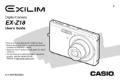 Casio Exilim EX-Z18 User Manual
