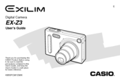 Casio Exilim EX-Z3 User Manual
