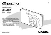 Casio Exilim EX-Z65 User Manual
