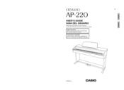 Casio Celviano AP220ES1B User Manual
