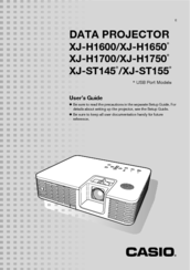 Casio XJ-H1750 User Manual