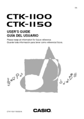 Casio CTK-1150 User Manual
