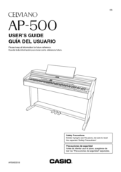 Casio Celviano AP-500 User Manual