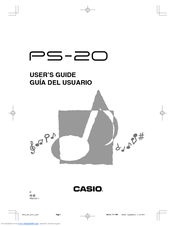Casio PS-20 User Manual