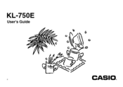 Casio KL-750E User Manual