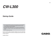 Casio CW-L300 - Disc Title Printer B/W Thermal Transfer Startup Manual