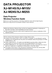 Casio XJ-M145 Function Manual