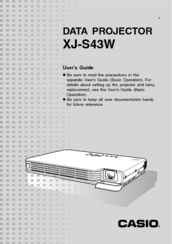 Casio XJ-S43W User Manual