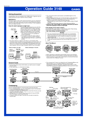 Casio 3148 Operation Manual