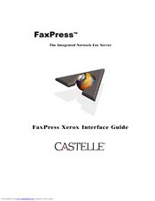Castelle FaxPress Xerox Interface Interface Manual