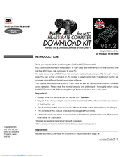 Cateye MSC Download Kit Instruction Manual