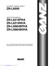 Ganz ZN-L8210PHA Instruction Manual