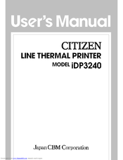 Citizen iDP3240 User Manual