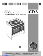 CDA RV 1060 Installation And Use Manual