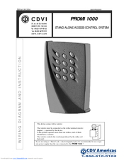 CDV Americas PROMI 1000 Instructions Manual