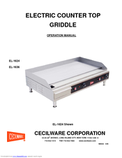 Cecilware EL-1636 Operation Manual
