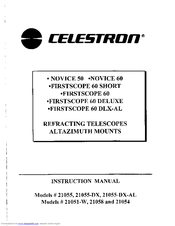 Celestron FirstScope 60 Short Instruction Manual