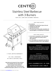 Centro 85-1198-2 Safe Use, Care And Assembly Manual