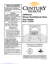 Century Jefferson JDVBRN Homeowner's Installation And Operating Manual