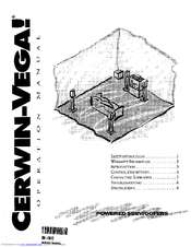 Cerwin-Vega SM-LW12 Operation Manual